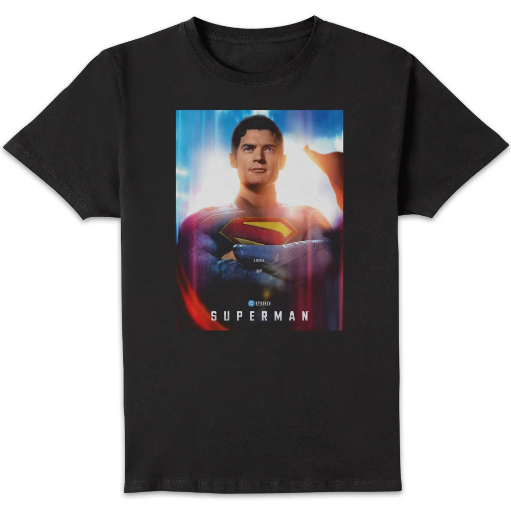 DC Comics Superman Poster Unisex T-Shirt - Black - S Afbeelding 1