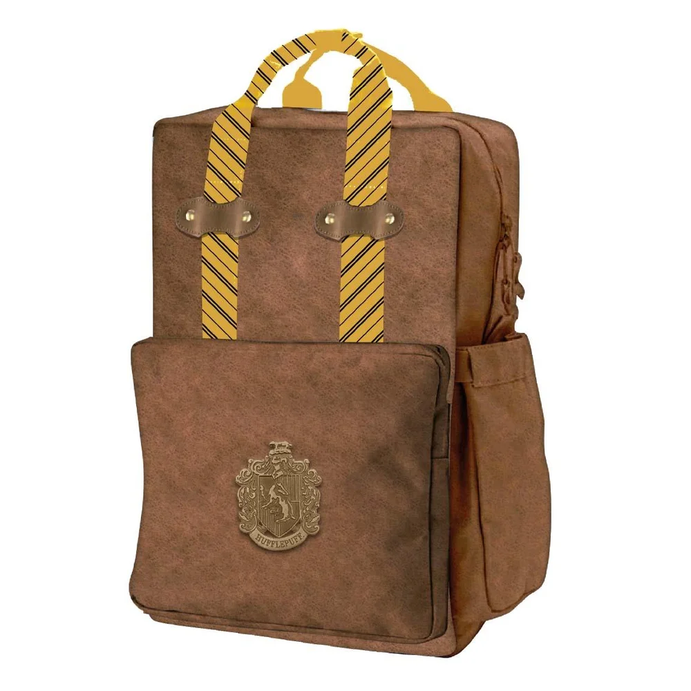 Harry Potter Hufflepuff Faux Leather Casual Fashion Backpack Afbeelding 1