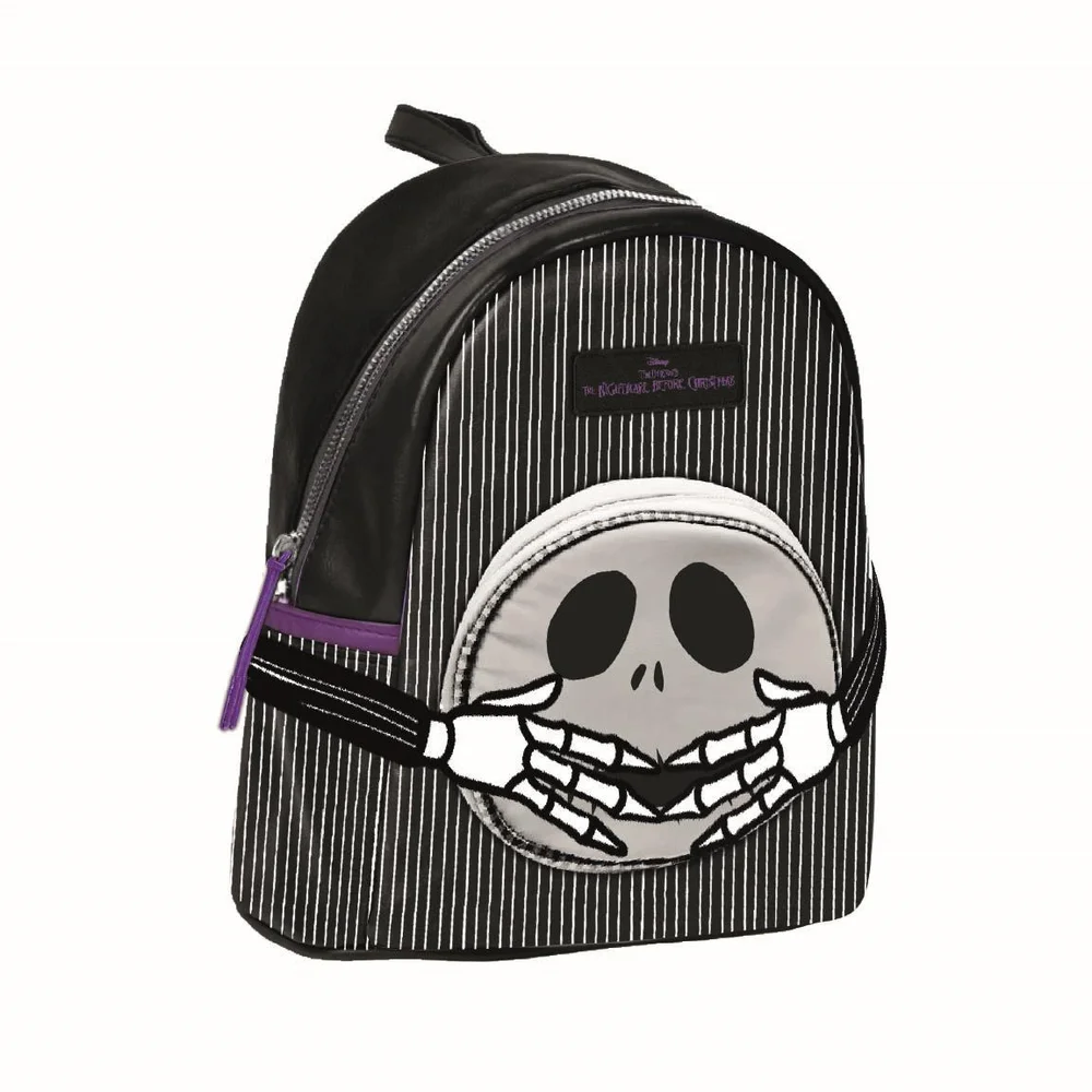 Nightmare Before Christmas Jack Faux Leather Casual Fashion Backpack Afbeelding 1