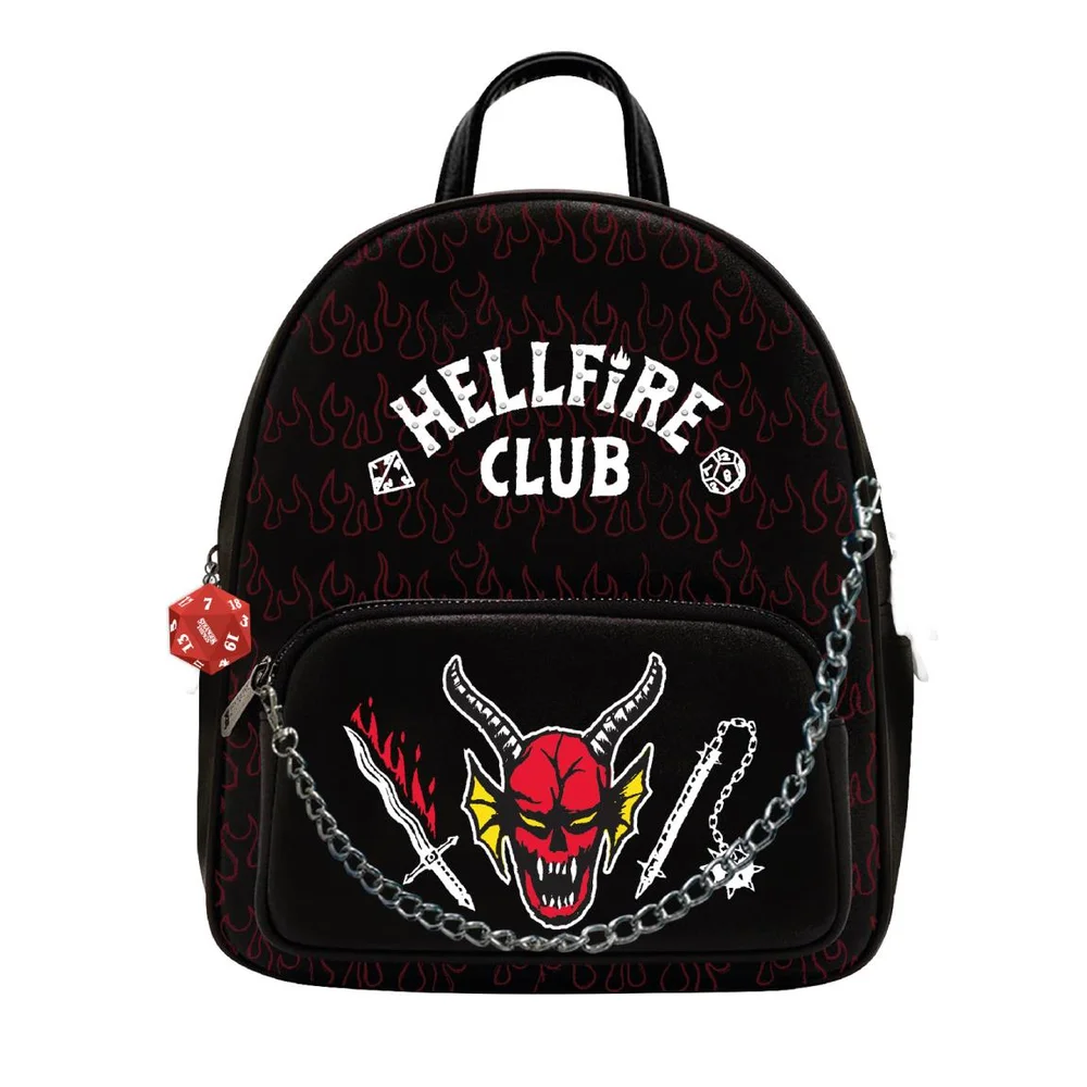 Stranger Things Faux Leather Casual Travel Backpack Afbeelding 1