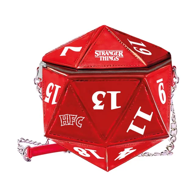 Stranger Things Red D20 Faux Leather Bag