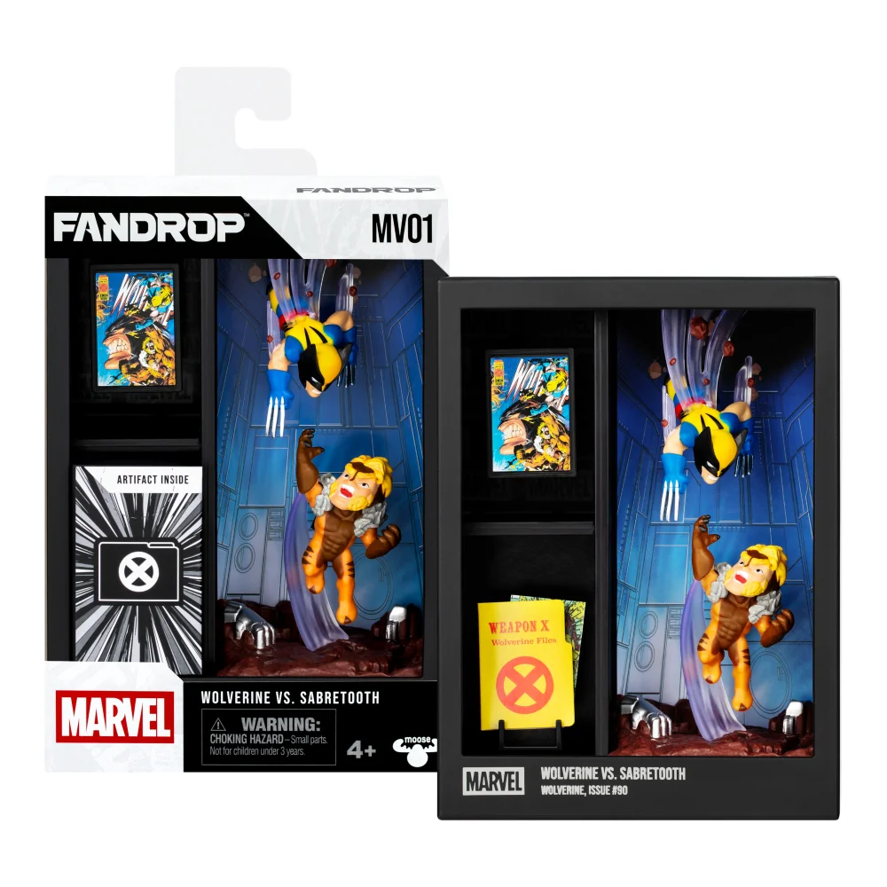 Fandrop Marvel Wave 1 Figure 2 Pack Wolverine Vs Sabretooth Afbeelding 1