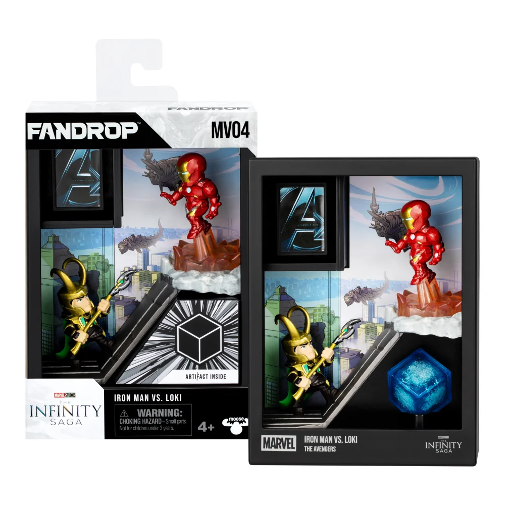 Fandrop Marvel Wave 1 Figure 2 Pack Iron Man Vs Loki Afbeelding 1