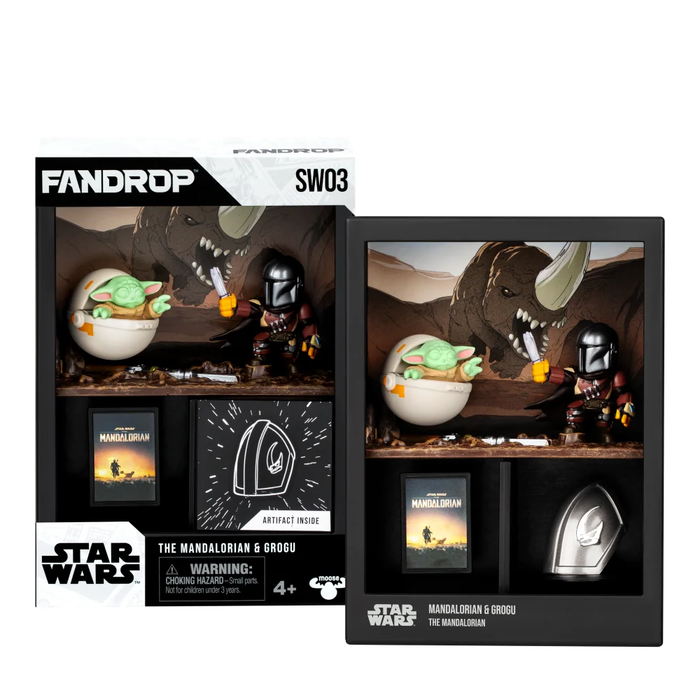 Fandrop Star Wars Wave 1 Figure 2 Pack Mandalorian And Grogu Afbeelding 1