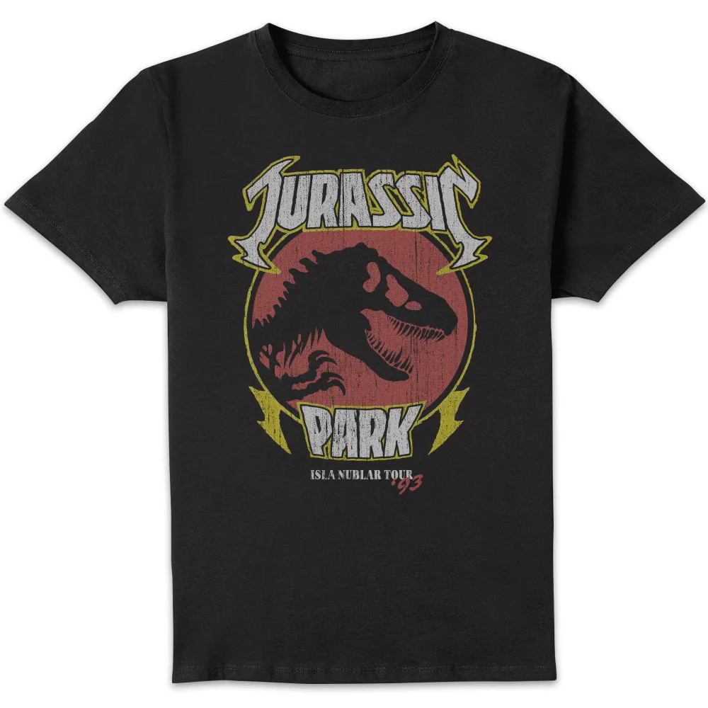 Jurassic Park Rocks JP Band Tee Unisex T-Shirt - Black - 3XL Afbeelding 1