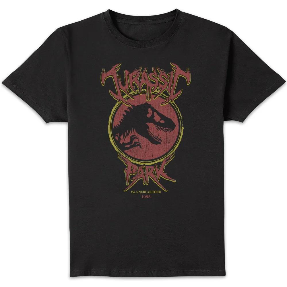 Jurassic Park Rocks Rock Tee Unisex T-Shirt - Black - S Afbeelding 1
