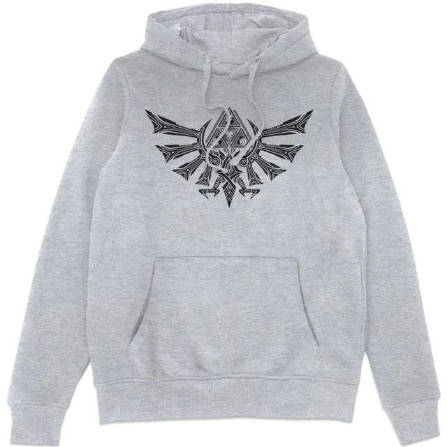 The Legend of Zelda Hyrule Tribal Hoodie - Grey
