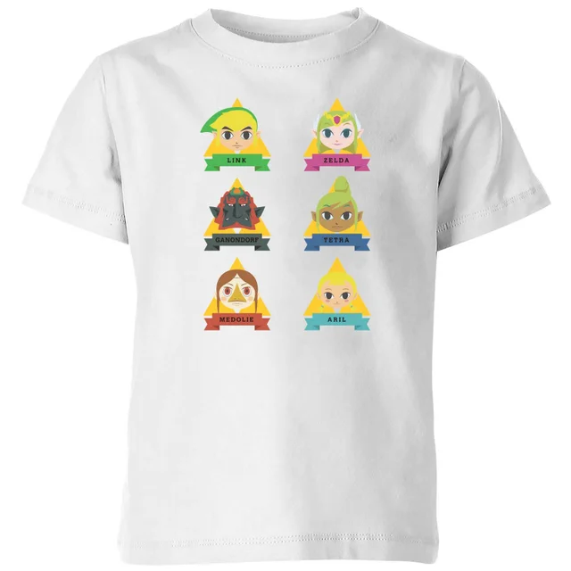 The Legend of Zelda Cute Faces Kids' T-Shirt - White