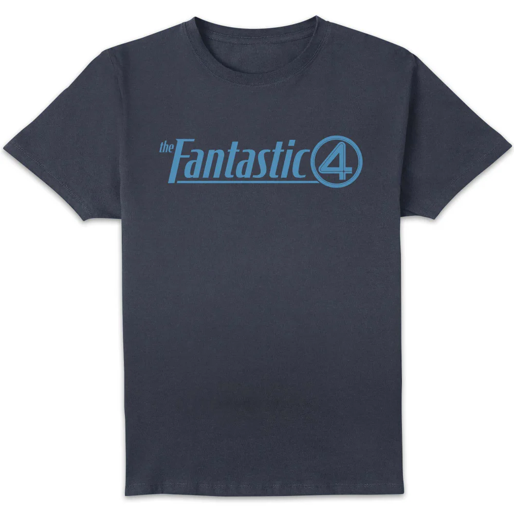 Marvel Fantastic Four Core Logo Unisex T-Shirt - Navy - S Afbeelding 1