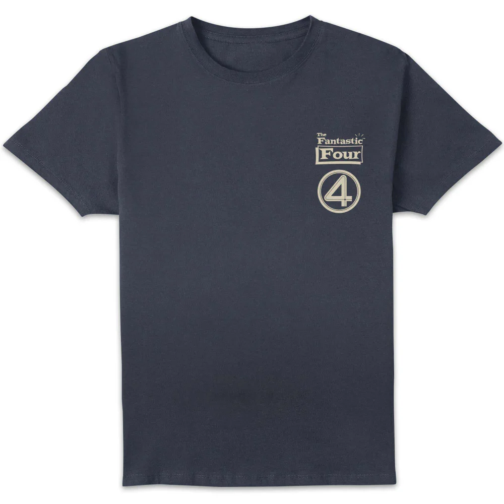 Marvel Fantastic Four Team Roster Unisex T-Shirt - Navy - S Afbeelding 1
