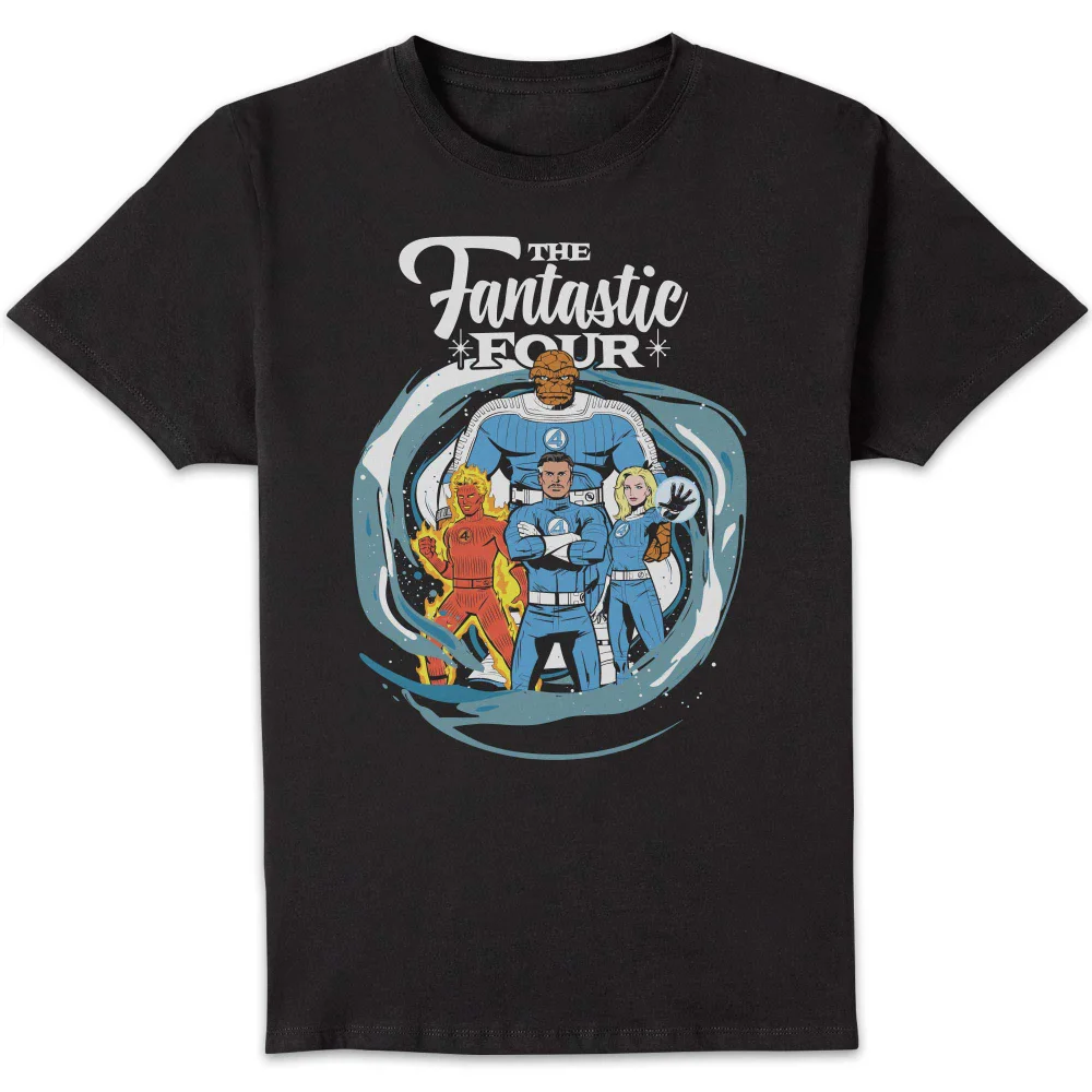 Marvel Fantastic Four Team Portal Unisex T-Shirt - Black - S Afbeelding 1