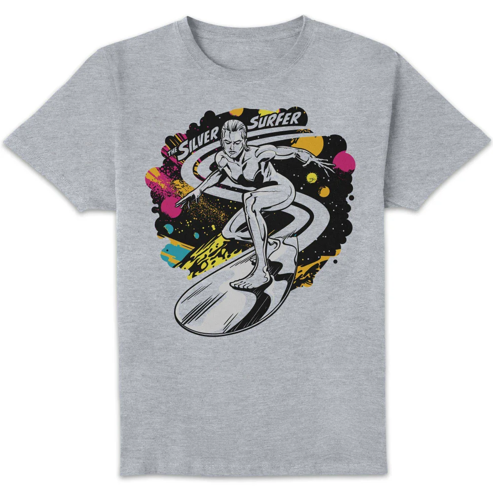Marvel Fantastic Four Silver Surfer Unisex T-Shirt - Grey - 5XL Afbeelding 1