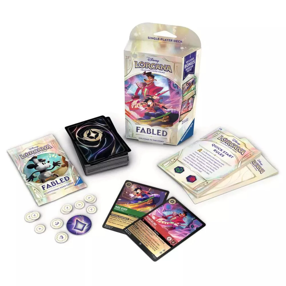Disney Lorcana Trading Card Game Fabled Starter Deck A Afbeelding 1