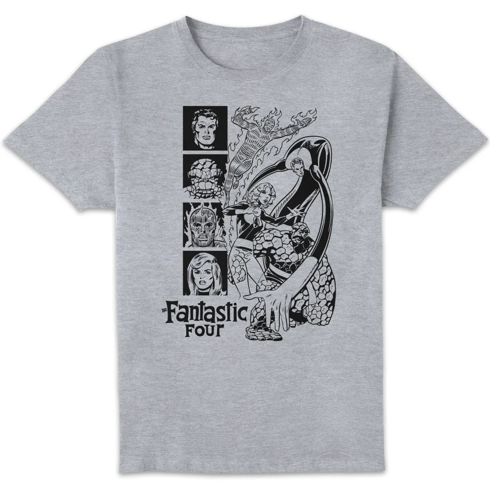 Marvel Fantastic Four Character Looks Unisex T-Shirt - Grey - XL Afbeelding 1