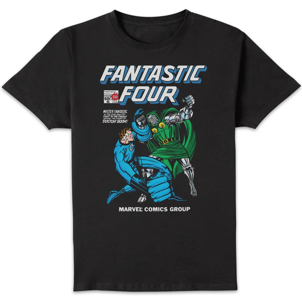 Marvel Fantastic Four Mister Fantastic Vs Doctor Doom Unisex T-Shirt - Black - S Afbeelding 1