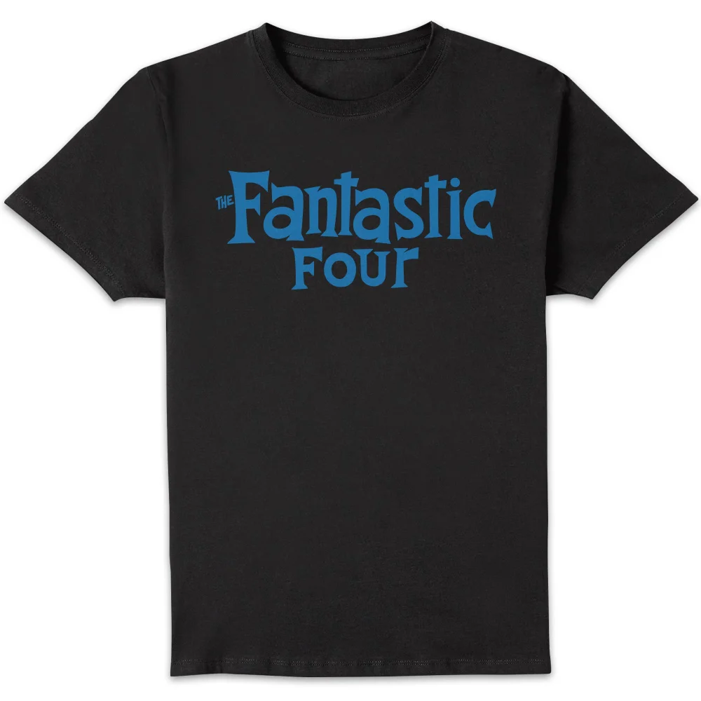 Marvel Fantastic Four Classic Logo Unisex T-Shirt - Black - L Afbeelding 1
