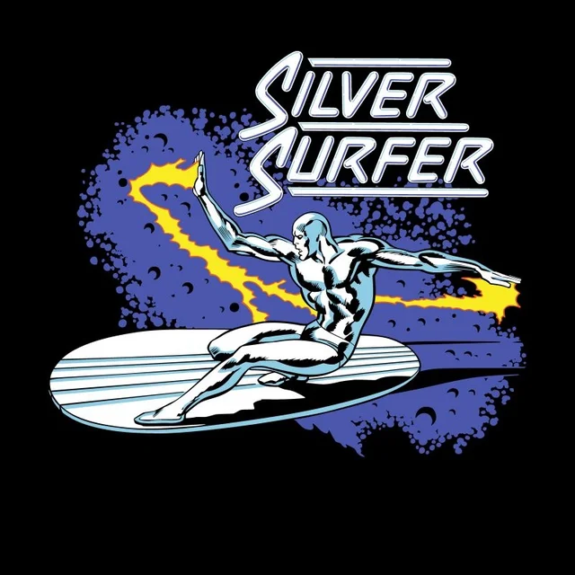 Marvel Fantastic Four Silver Surfer Unisex T-Shirt - Black