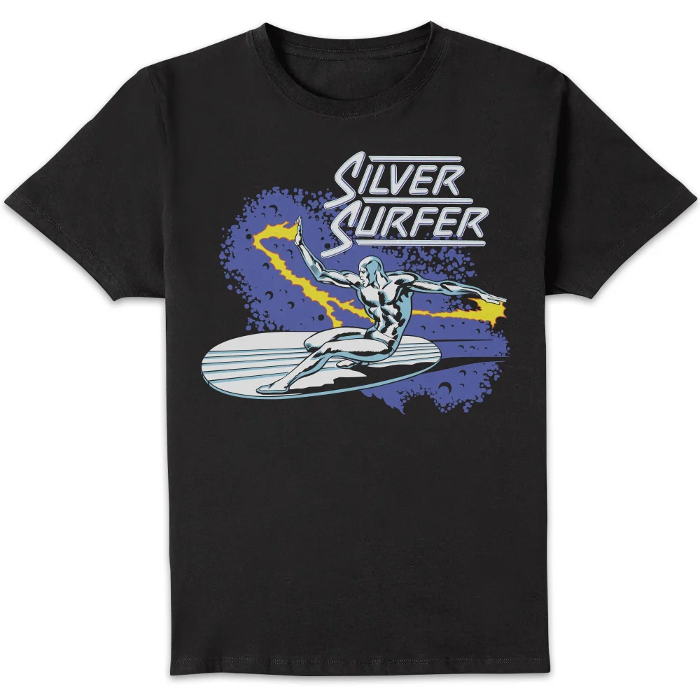 Marvel Fantastic Four Silver Surfer Unisex T-Shirt - Black - M Afbeelding 1