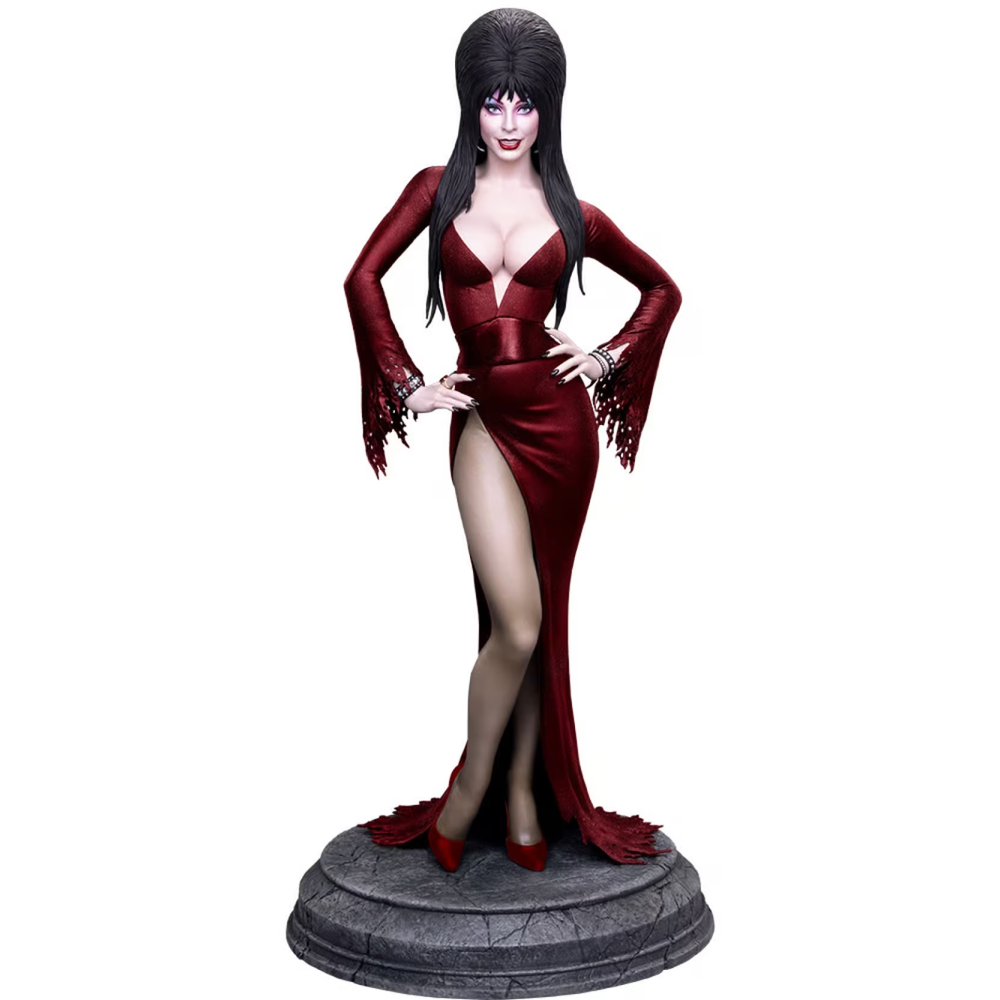 Tweeterhead Elvira: Mistress of the Dark (Red Glitter Dress Variant) Afbeelding 1
