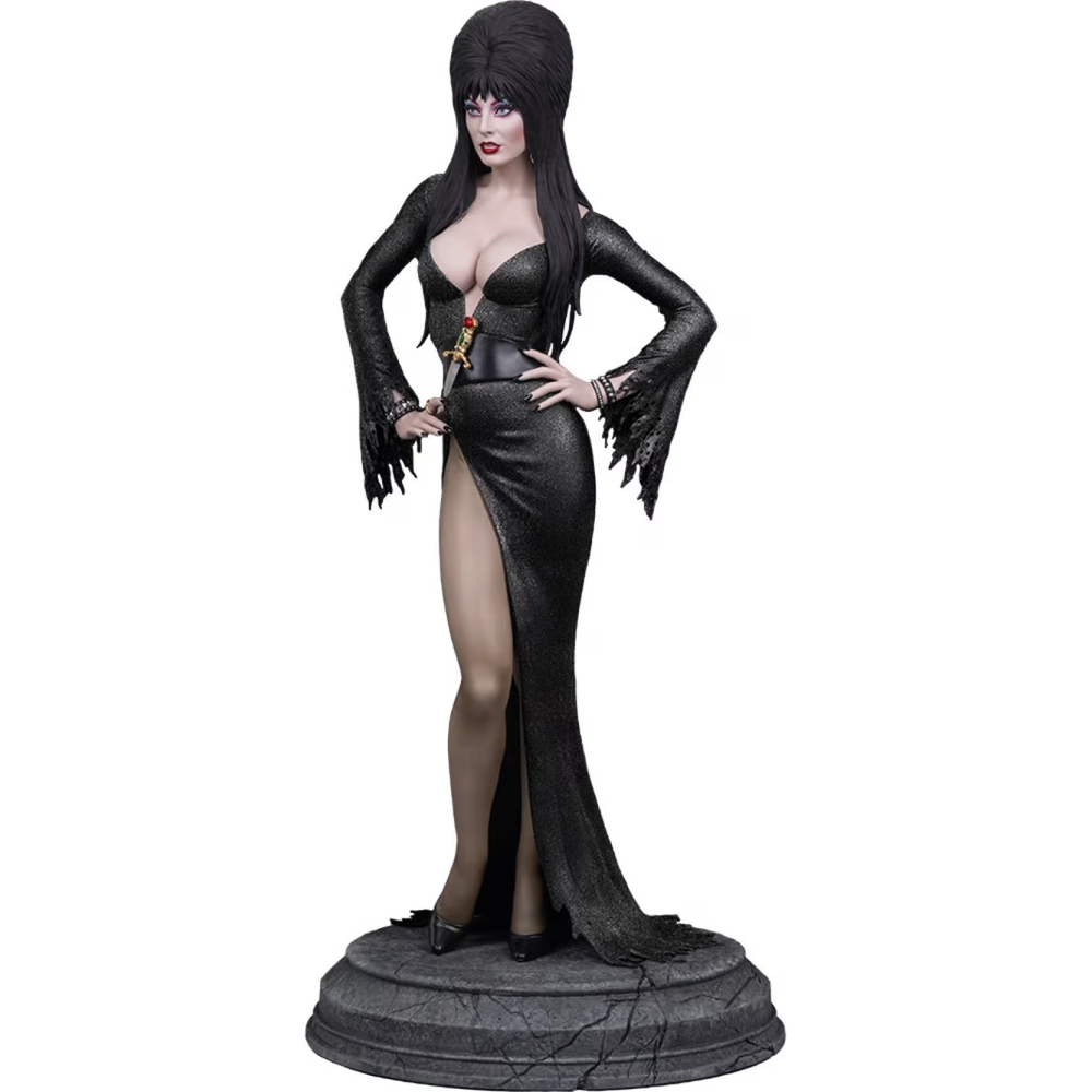 Tweeterhead Elvira: Mistress of the Dark (Black Glitter Dress Variant) Afbeelding 1