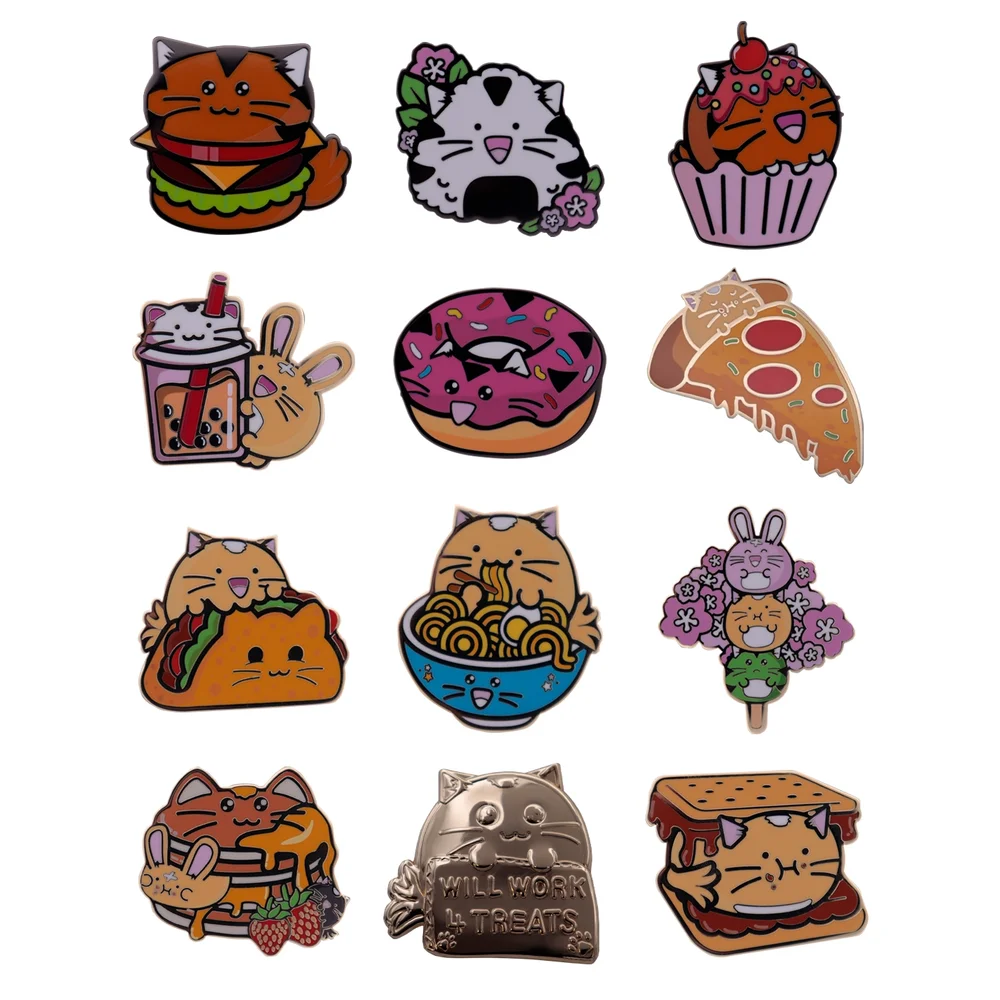 Fuzzballs Mystery Pin Badge CDU Containing 12 Blind Boxes Afbeelding 1