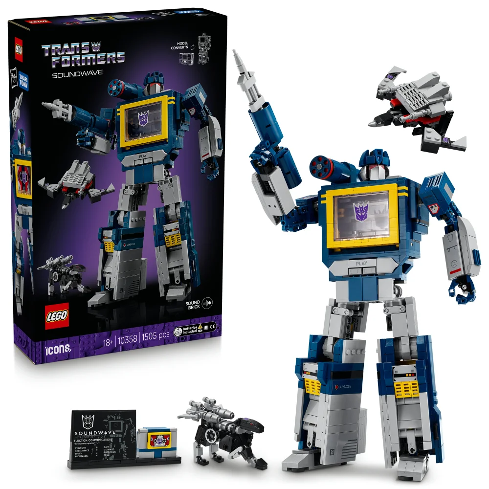 LEGO® Icons Transformers: Soundwave Model Kit Building Set for Adults 10358 Afbeelding 1