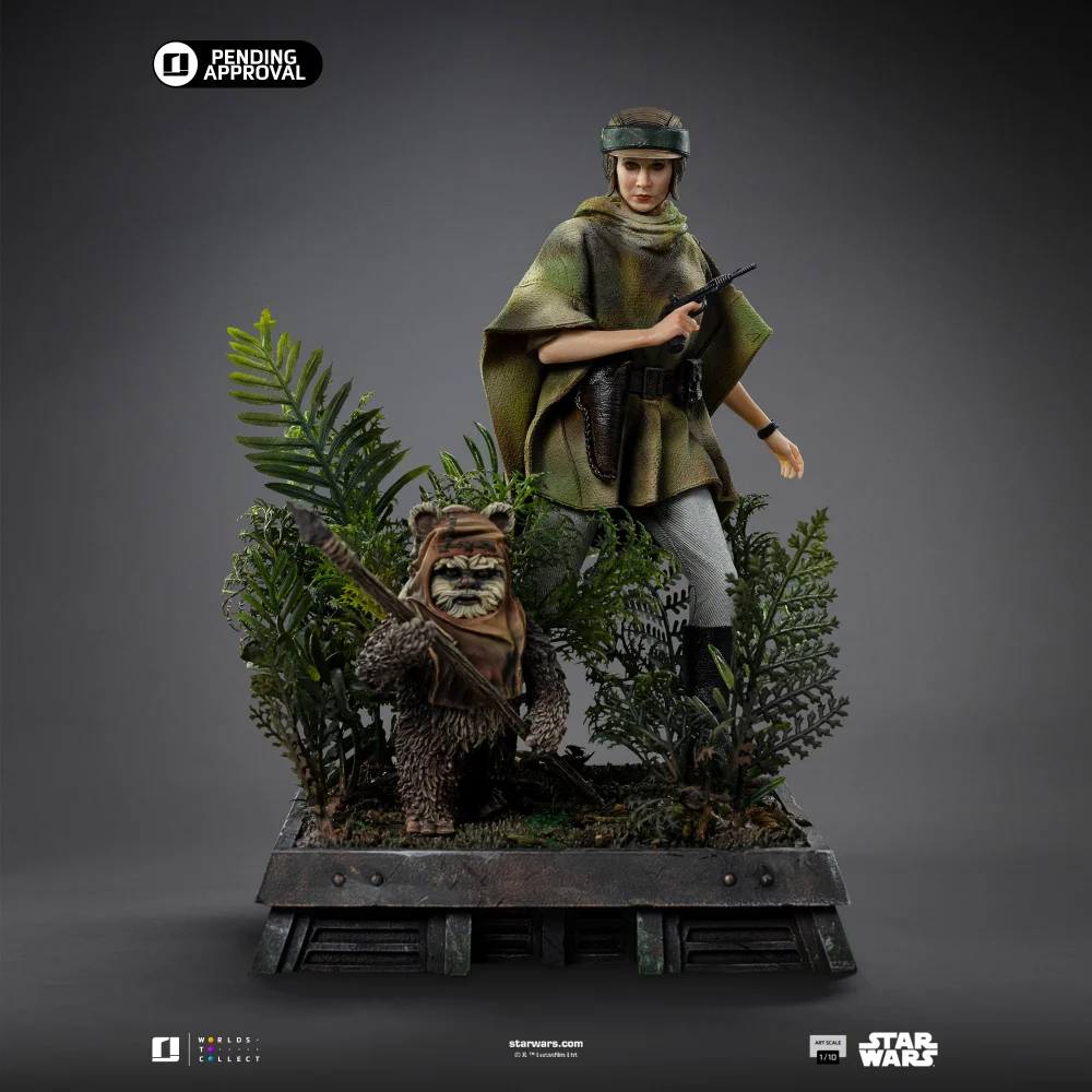 Iron Studios Star Wars Episode VI Leia and Wicket Art Scale 1/10 Scale Statue Afbeelding 1