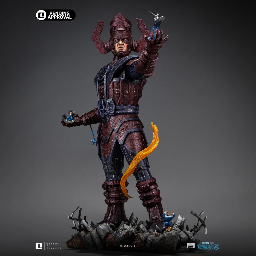 Iron Studios Fantastic Four Galactus Battle Diorama Demi Art Scale 1/20 Scale Statue Afbeelding 1