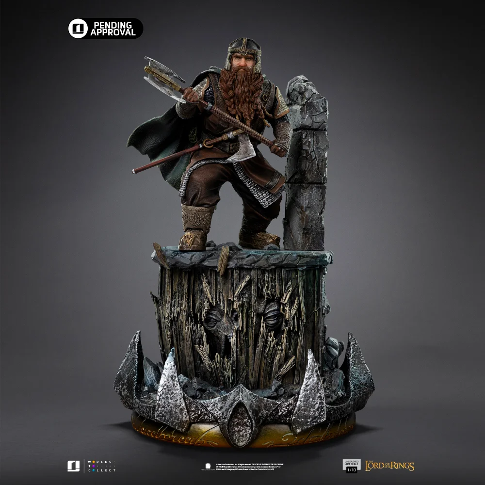 Iron Studios The Lord of the Rings Gimli Unleashed Art Scale 1/10 Scale Statue Afbeelding 1