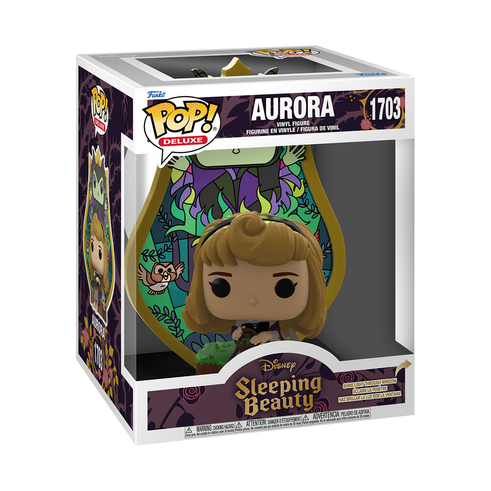 POP! Deluxe: Sleeping Beauty – Aurora (Glass) Funko POP! Vinyl Afbeelding 1