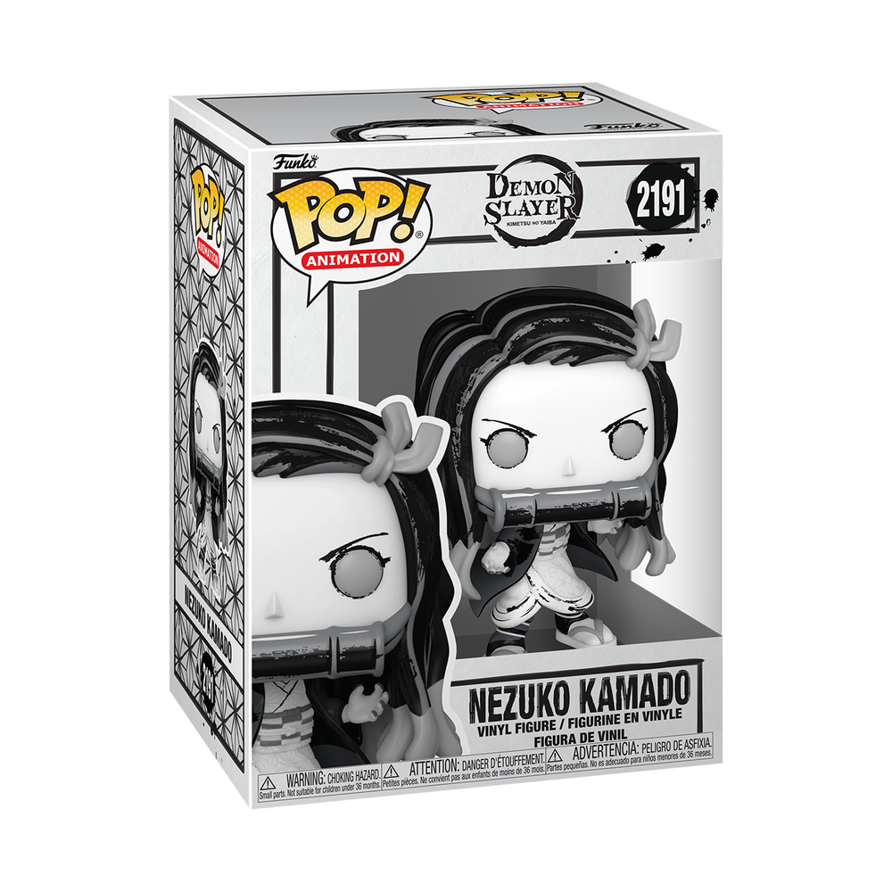 POP! Animation: Demon Slayer – Nezuko (Sumi-Ink) Funko POP! Vinyl Afbeelding 1