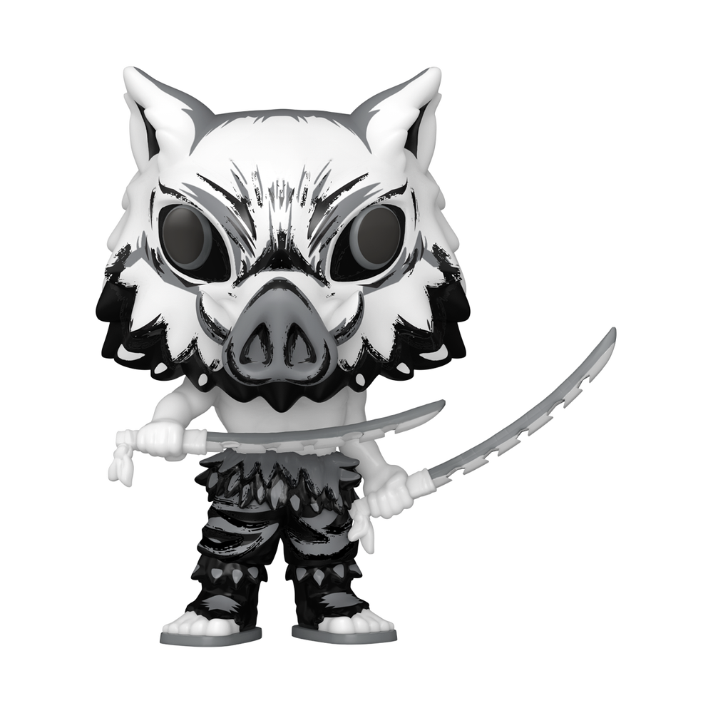 POP! Animation: Demon Slayer – Inosuke (Sumi-Ink) Funko POP! Vinyl Afbeelding 1