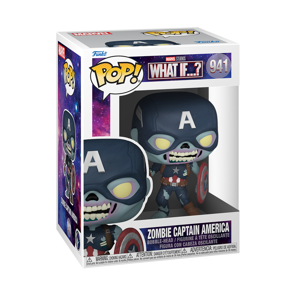 Marvel Zombie Captain America Funko Pop Vinyl Afbeelding 1