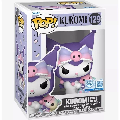 Sanrio Kuromi with Bear Funko POP Vinyl Afbeelding 1