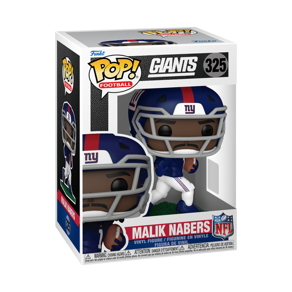 NFL Giants Malik Nabers Funko POP Vinyl Afbeelding 1