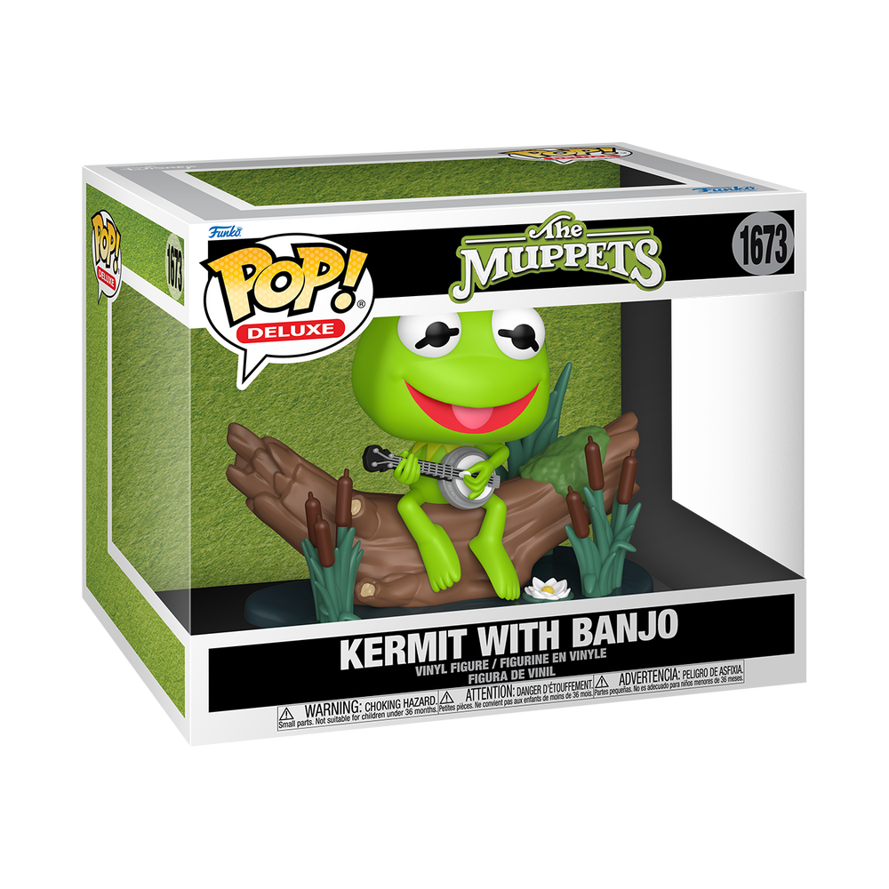 The Muppets Kermit with Banjo Funko POP Vinyl Afbeelding 1