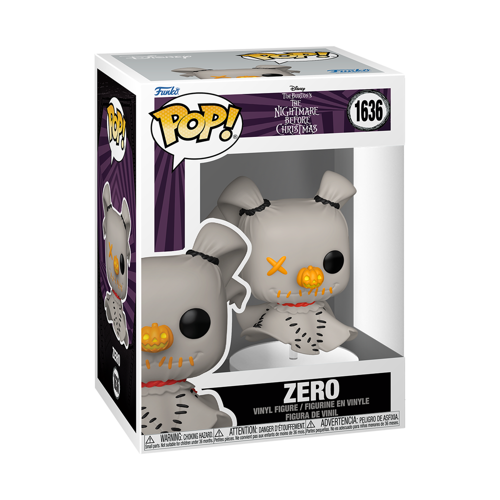 Disney A Nightmare Before Christmas Patchwork Zero Funko POP Vinyl Afbeelding 1
