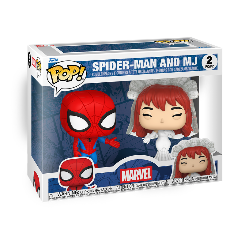 Superhero Couples Spider-Man & MJ Two Pack Funko POP Vinyl Afbeelding 1