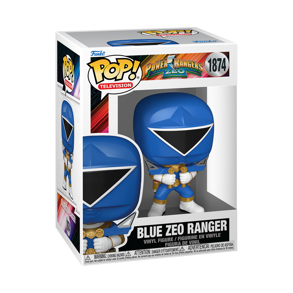 POP! TV: Power Rangers Zeo – Zeo Ranger Blue Funko POP! Vinyl Afbeelding 1
