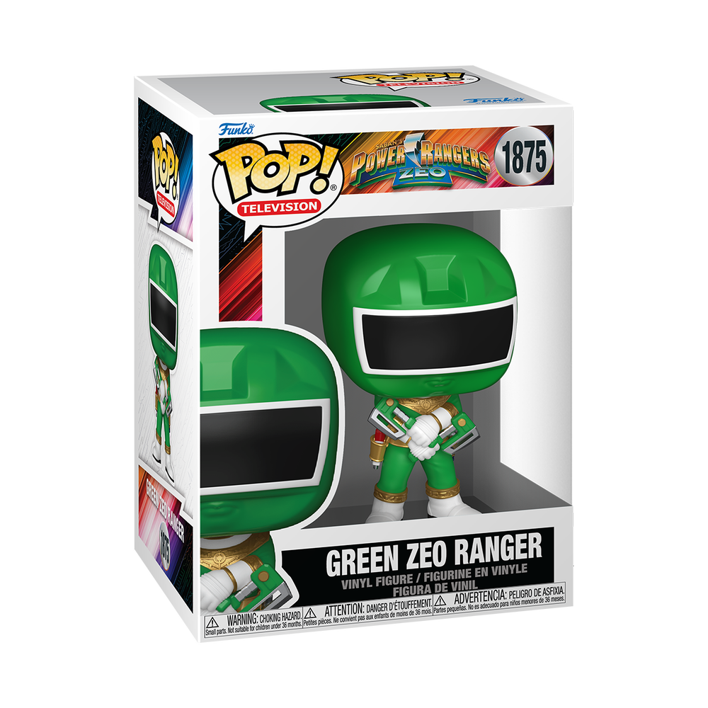 POP! TV: Power Rangers Zeo – Zeo Ranger Green Funko POP! Vinyl Afbeelding 1