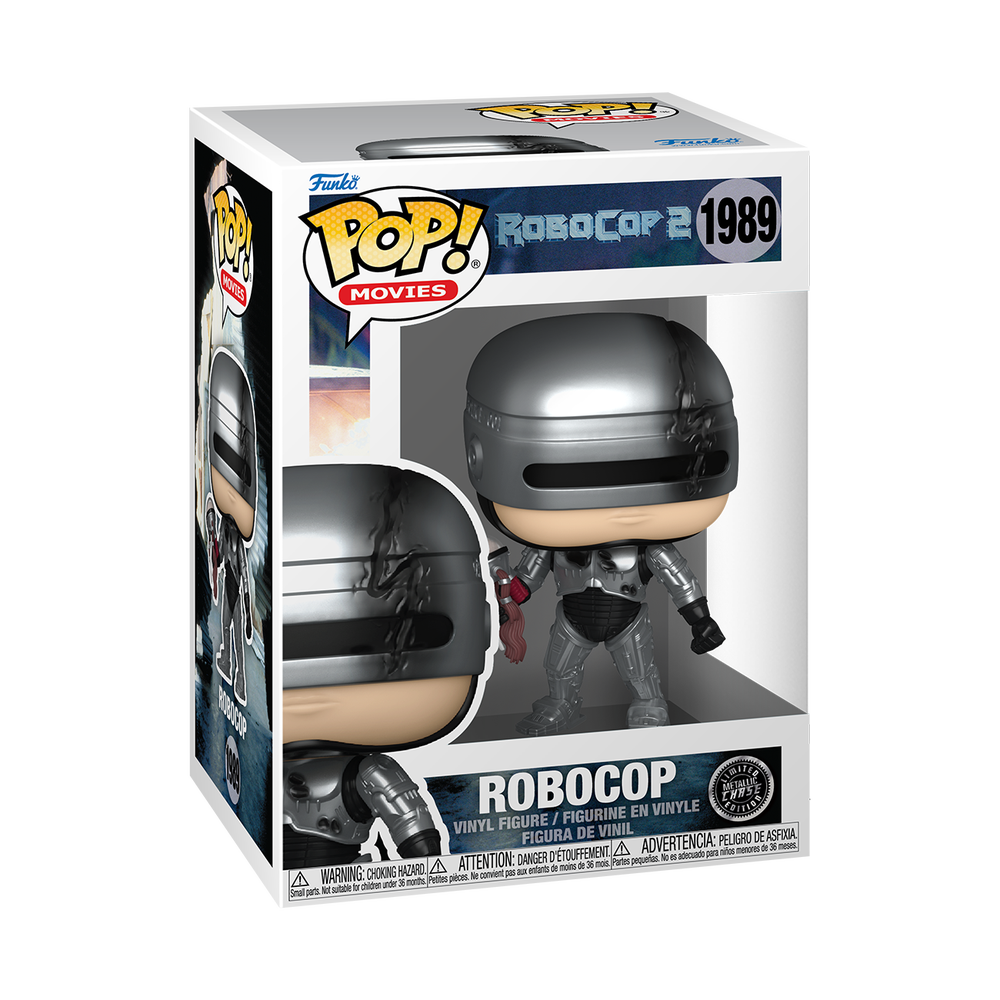 POP! Movies: RoboCop – RoboCop (Metallic) Funko POP! Vinyl Afbeelding 1