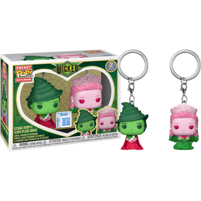 Wicked Glinda & Elphaba (Ombre) 2 Pieces Funko POP Keychain