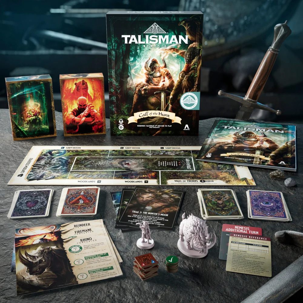 Talisman Nemesis: Call of the Hunt Expansion, Requires Talisman 5th Ed. Strategy Board Game Afbeelding 1