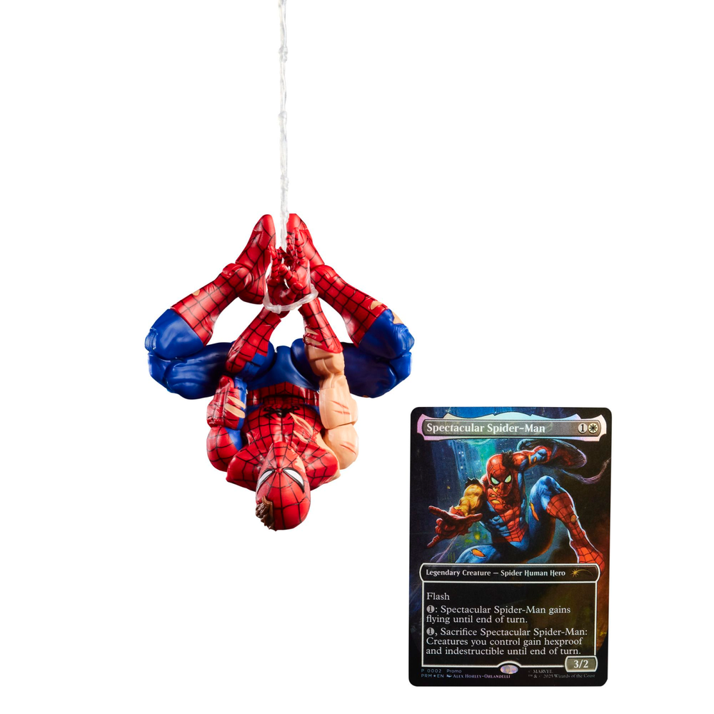 Hasbro Marvel Legends Spider-Man x Magic: The Gathering Spider-Man 6" Action Figure & Trading Card Afbeelding 1