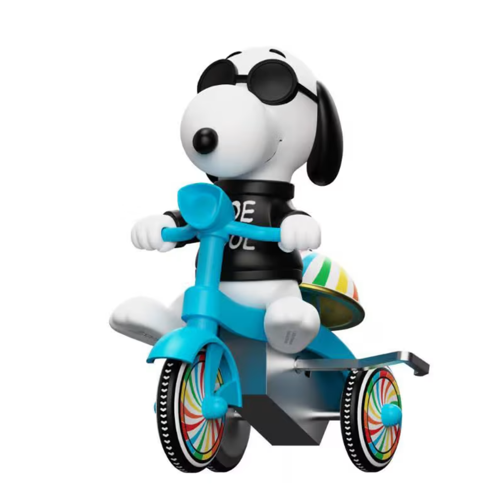 Super7 Super Cycles Peanuts - Joe Cool (Black with Blue Trike) Afbeelding 1