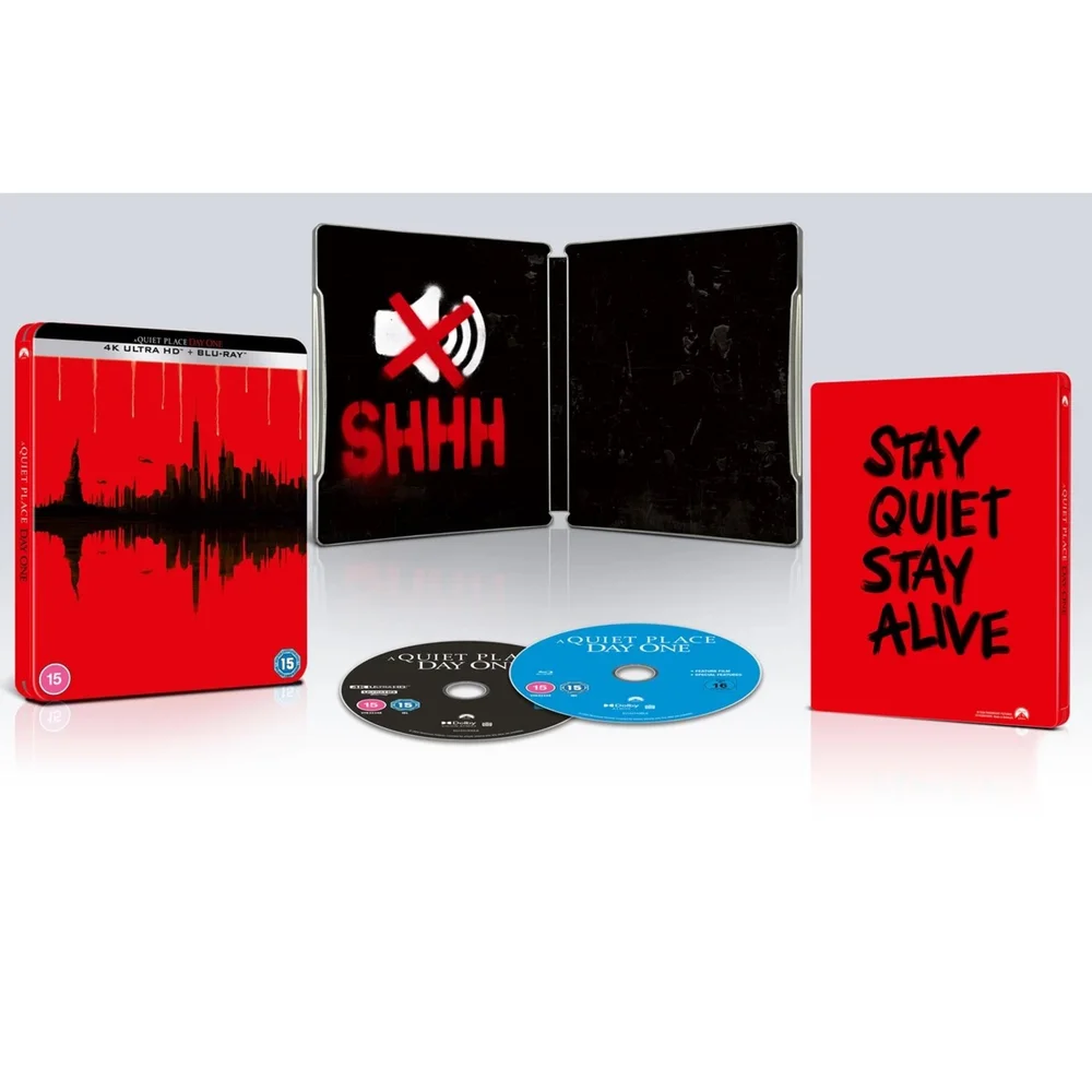 A QUIET PLACE DAY ONE 4K Ultra HD & Blu-ray STEELBOOK Afbeelding 1