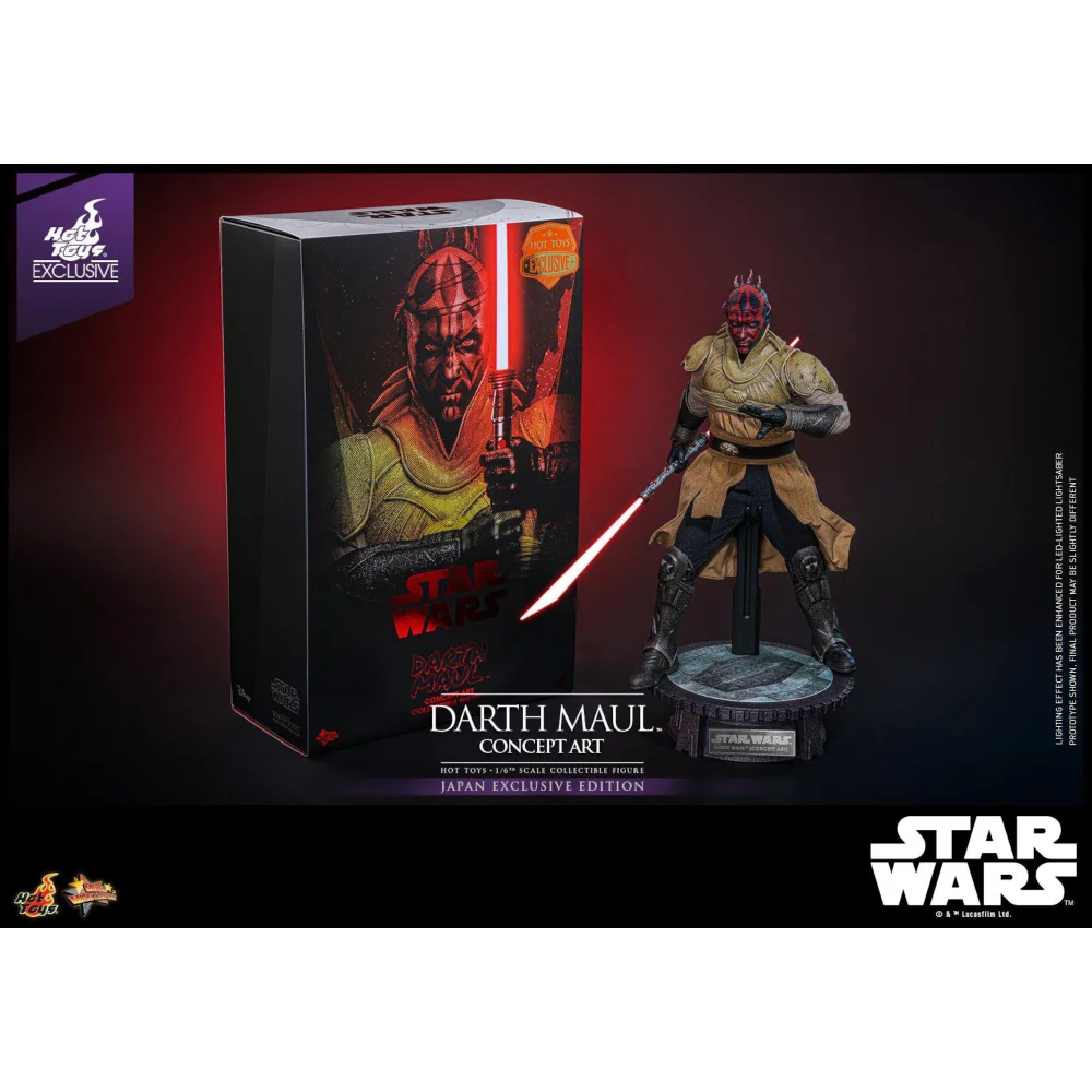 Hot Toys Star Wars Episode I Darth Maul 1/6th Scale Poseable Figure (Concept Art) (35cm) Afbeelding 1