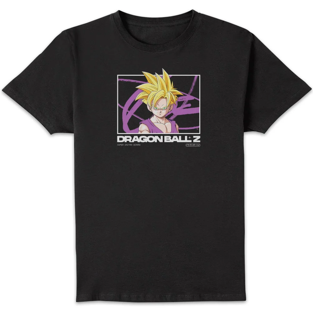 Dragon Ball Z Super Gohan Profile Unisex T-Shirt - Black - S Afbeelding 1