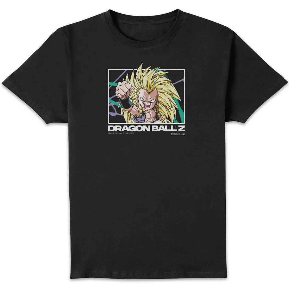 Dragon Ball Z Super Saiyan 3 Gotenks Profile Unisex T-Shirt - Black - S Afbeelding 1
