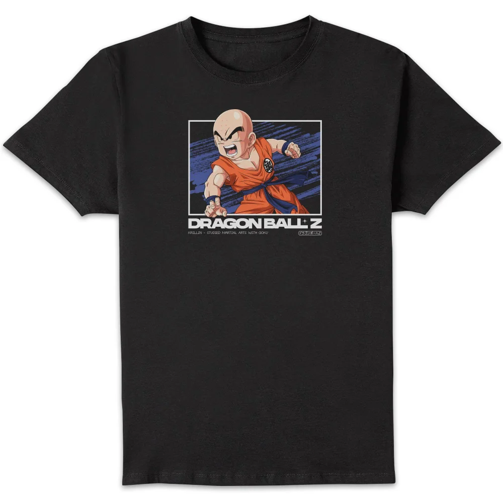 Dragon Ball Z Krillin Profile Unisex T-Shirt - Black - S Afbeelding 1